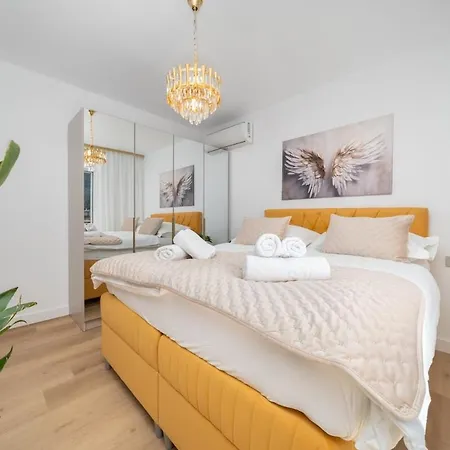 Penthouse Golden View With Private Jacuzzi And 100m2 Terrace - Makarska Exklusiv Apartamento