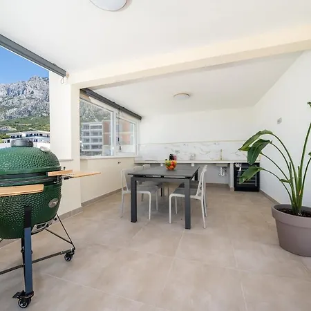 Penthouse Golden View With Private Jacuzzi And 100m2 Terrace - Makarska Exklusiv Apartamento *